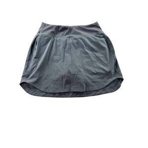 Free Fly Breeze Active Long Skort Womens Small Blue Grey Lined Pickleball Golf